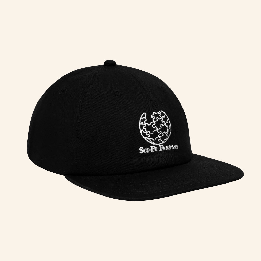 Antithesis Merch Sci-Fi Fantasy Puzzle Globe Black Snapback Hat Embroidered Gifts For Him