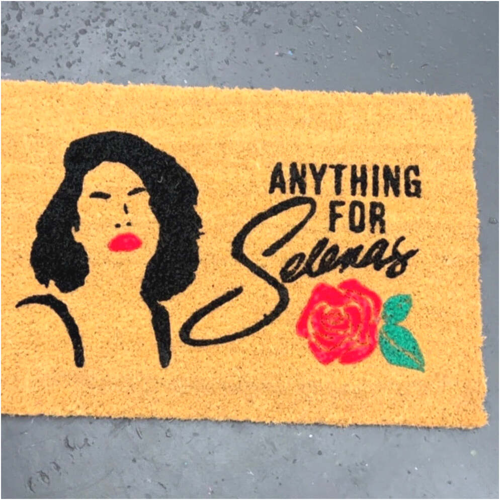 Anything For Selenas Doormat For Front Door Mat Merchandise Gifts For Fans Gifts For Sister