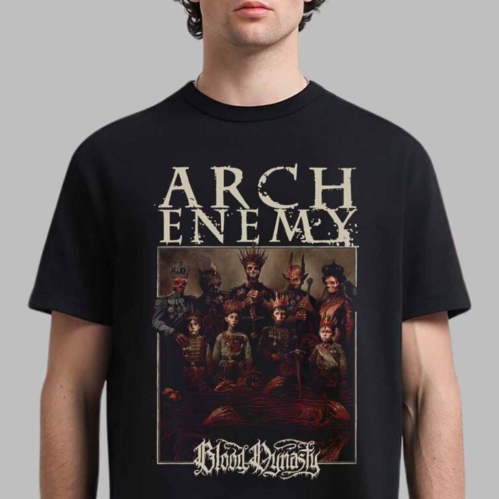 Arch Enemy Blood Dynasty Album Cover T-Shirt Music Related Gifts For Guys