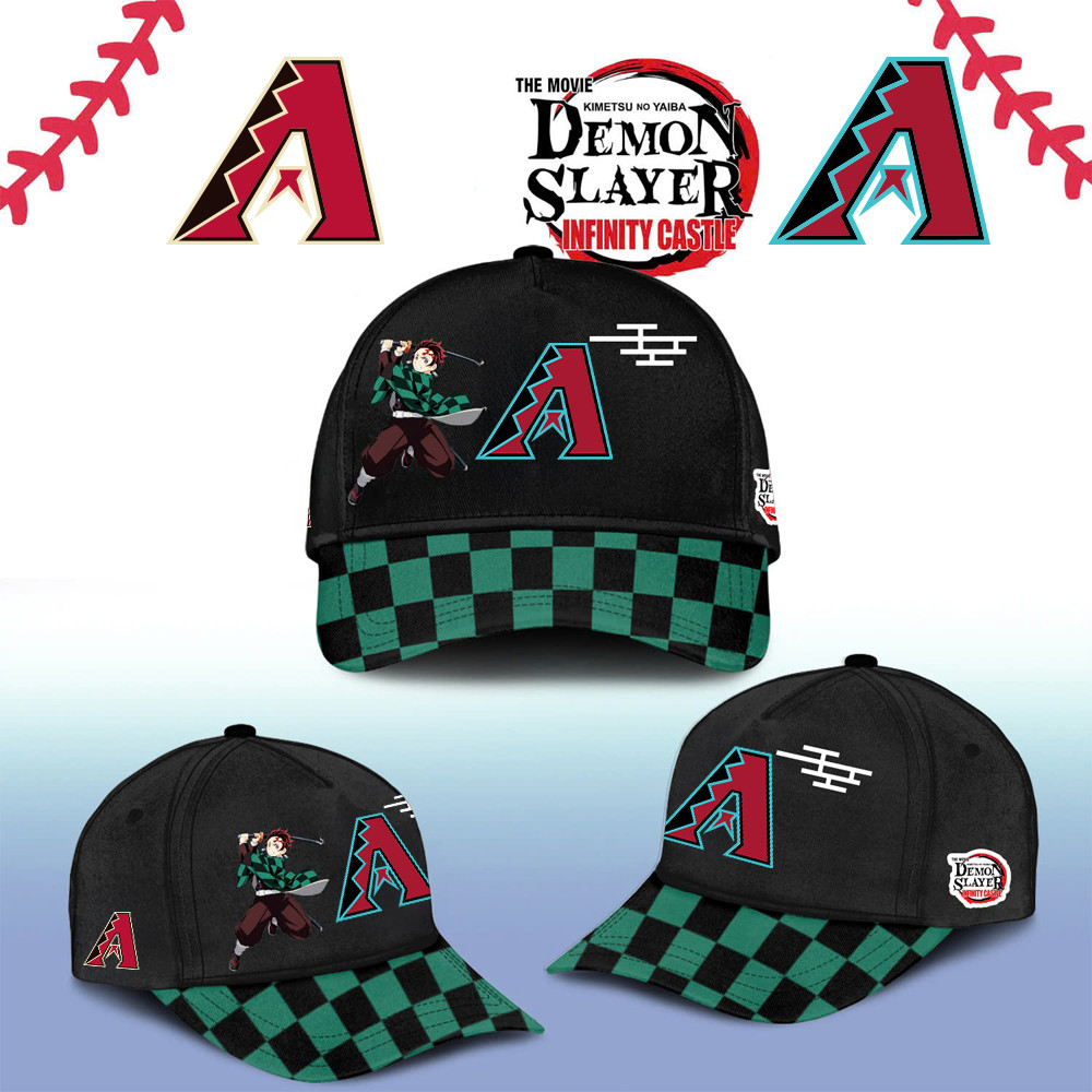 Arizona Diamondbacks Demon Slayer Tanjiro Cap 2025 Gift Ideas For Baseball Fans