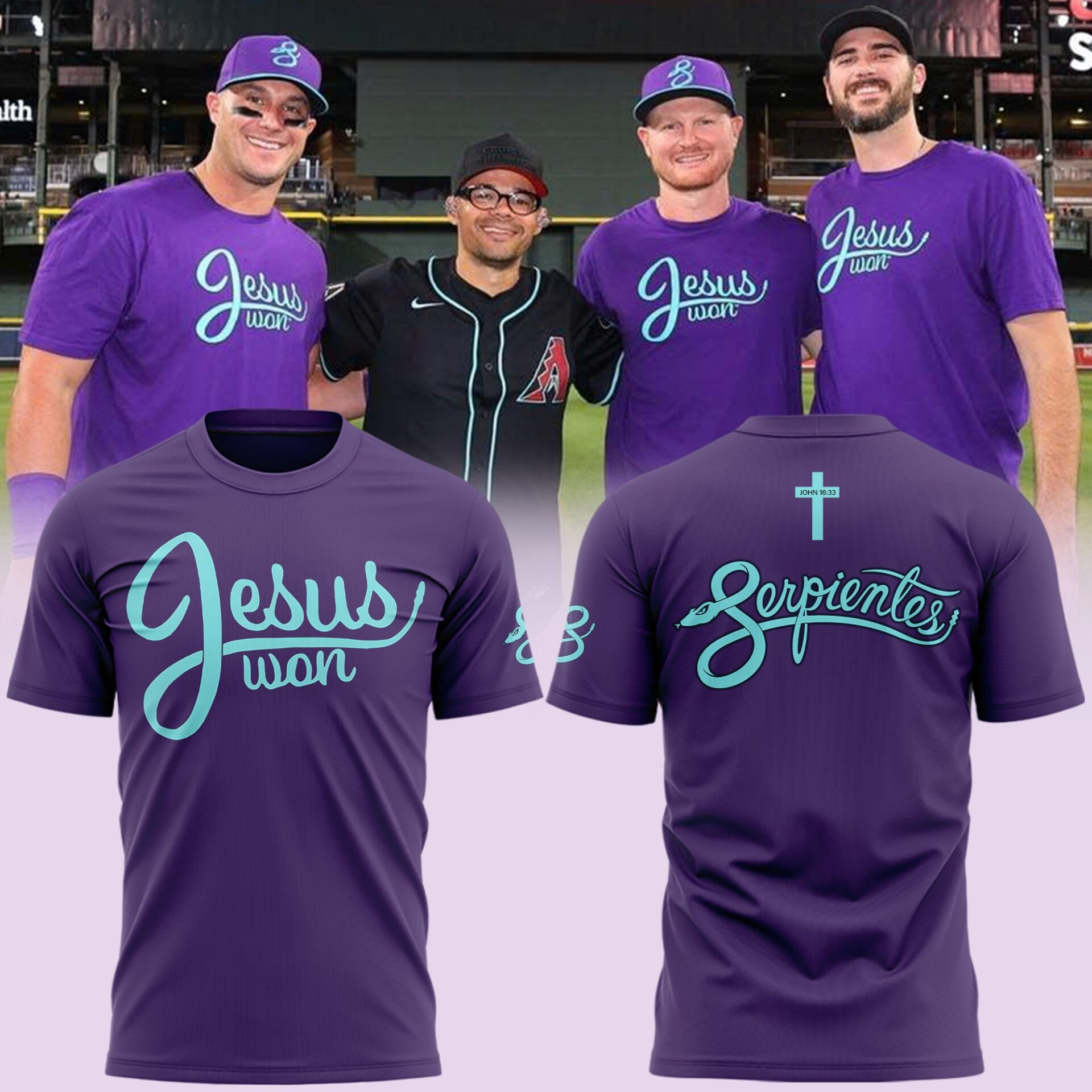 Arizona Diamondbacks Jesus Won 2025 Shirt Baseball Team Gift Ideas