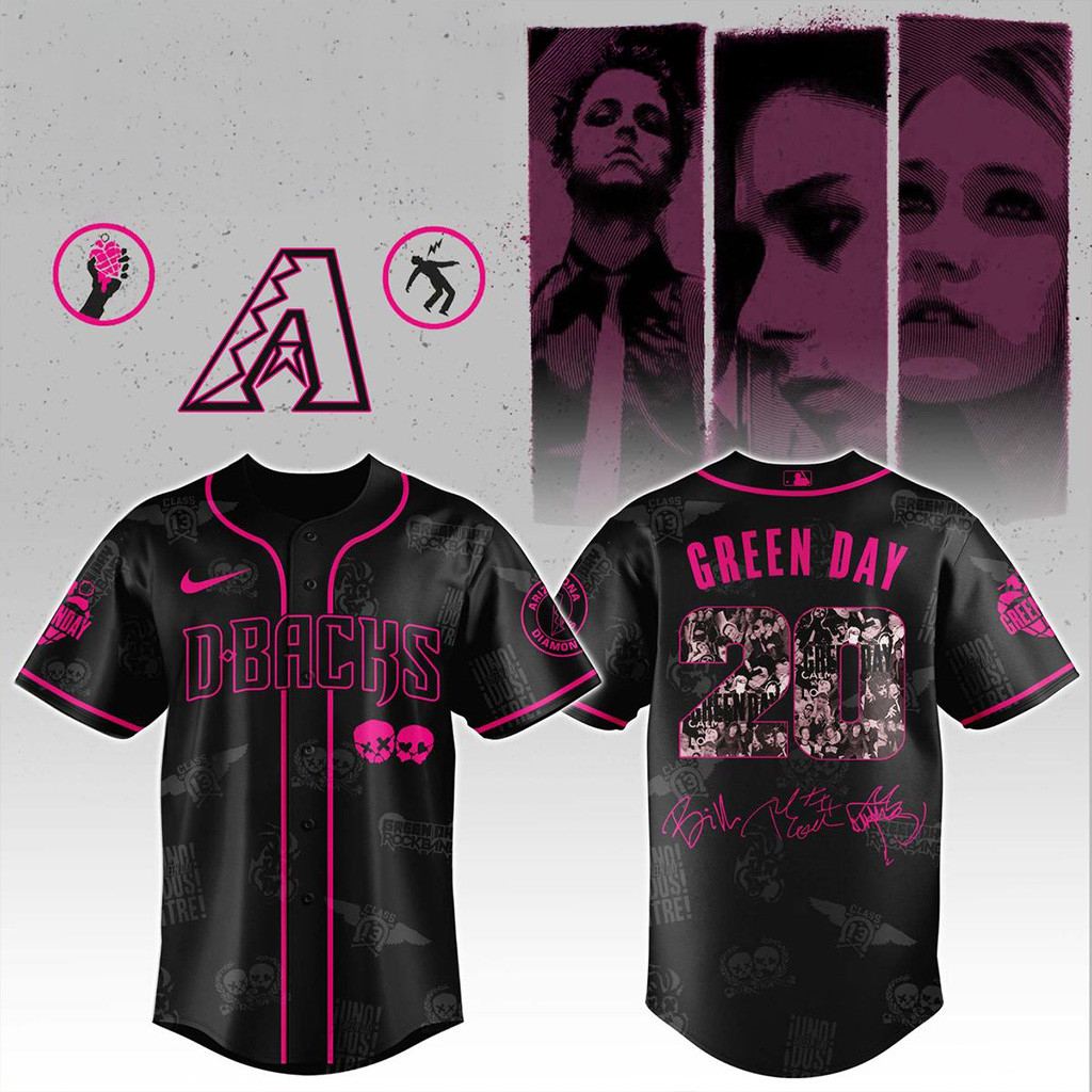 Arizona Diamondbacks X Green Day 20 Years Of American Idiot 2025 Jersey