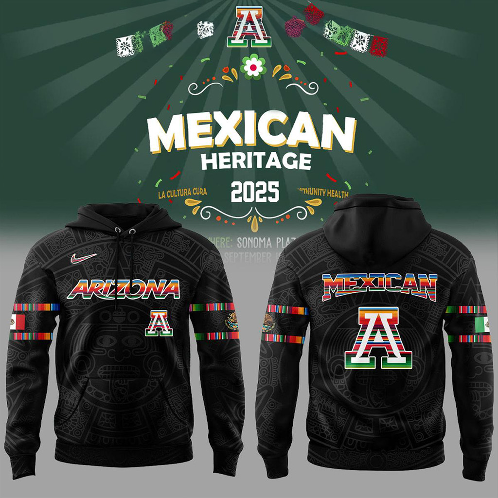 Arizona Wildcats Mexican Heritage Night 2025 Hoodie Arizona Wildcats Merch Fans Gifts