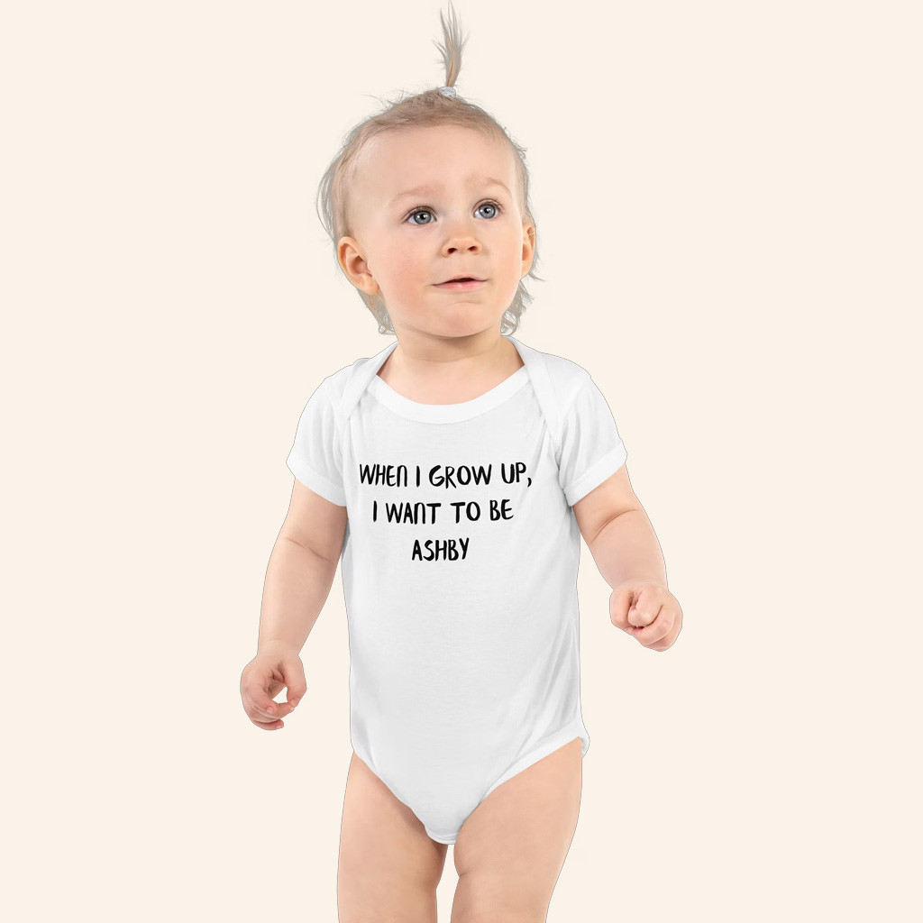 Ashby Merch I Want To Be Ashby Toddler Bodysuit Lorax Silly Merch Gifts For Babies