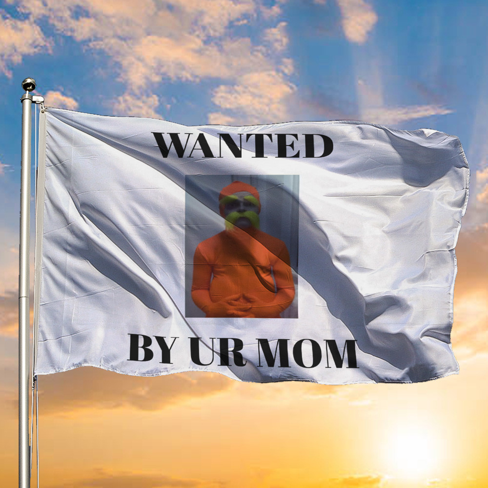 Ashby Merch Wanted By Ur Mom Flag Lorax Silly Merch Indoor Outdoor Decor