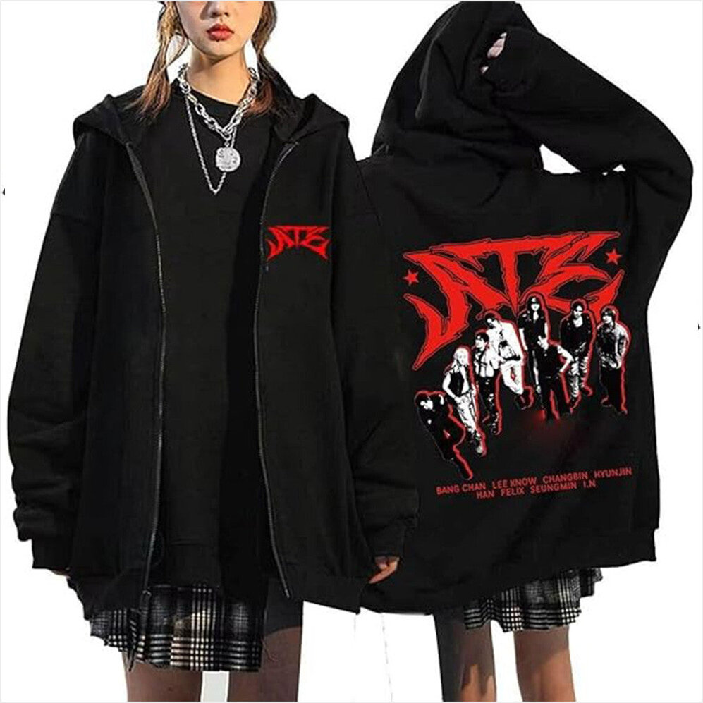 ATE Zip Hoodie Stray Kids Merch Gift Ideas For Music Lovers Birthday Gifts For Besties