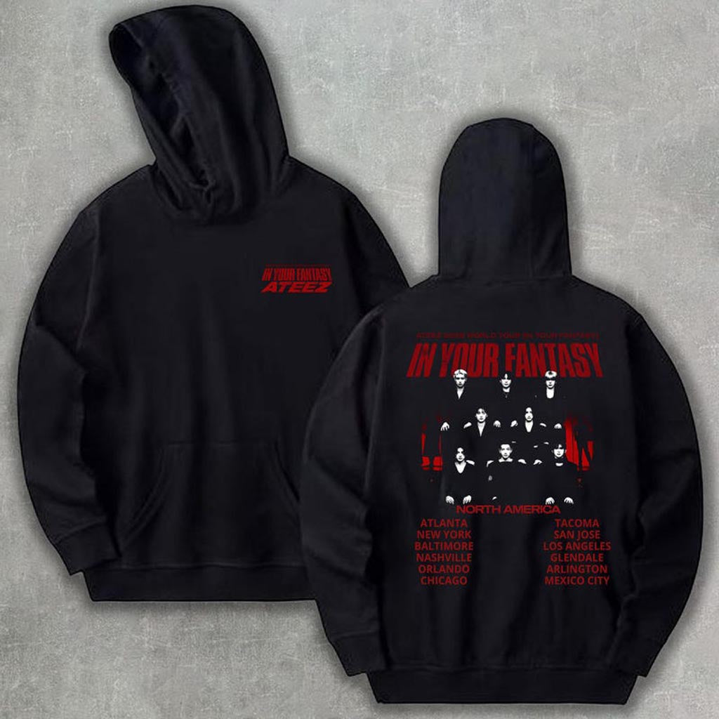 Ateez 2025 World Tour In Your Fantasy Hoodie ATEEZ Golden Hour Part 2 Hoodie Aniteez Merch