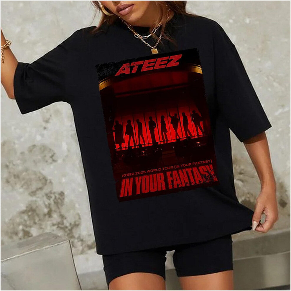 Ateez 2025 World Tour In Your Fantasy North America T-Shirt Ateez Merch Birthday Gift Ideas