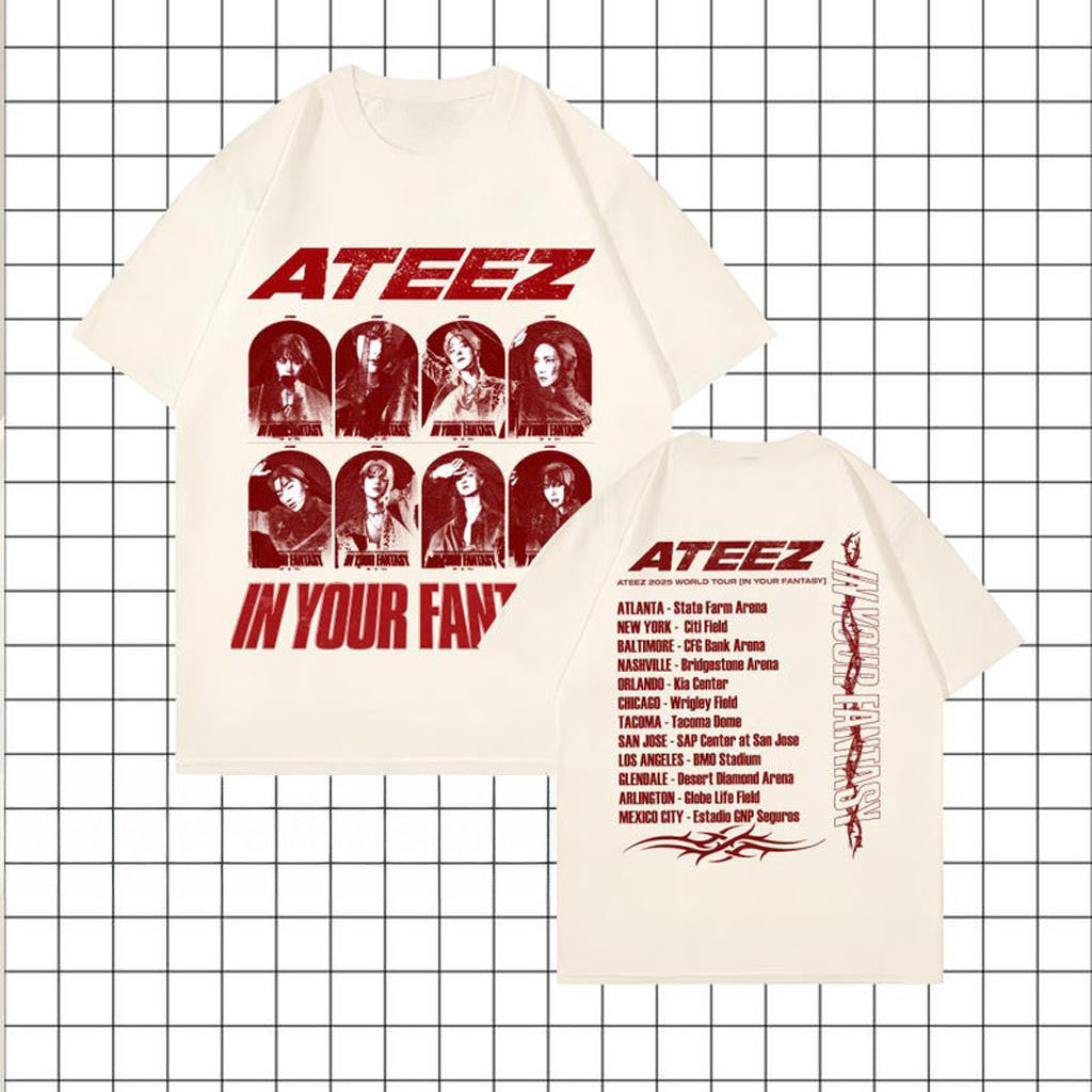 Ateez 2025 World Tour in Your Fantasy Shirt Ateez World Tour 2025 In North America T-Shirt