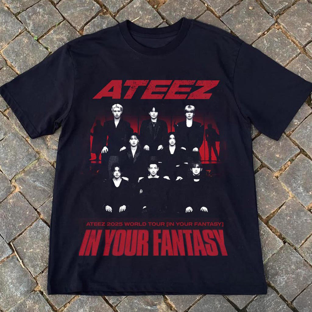 Ateez 2025 World Tour in Your Fantasy T-Shirt ATEEZ Golden Hour Part 2 Shirt Aniteez Merch