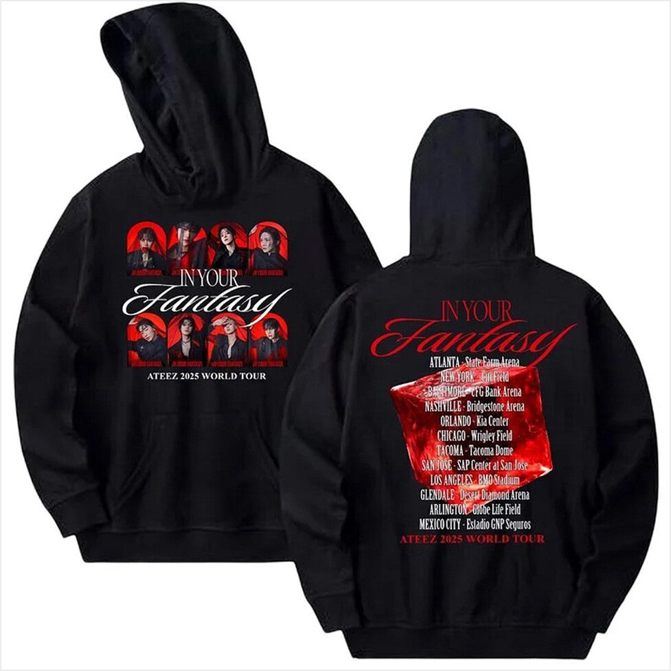 Ateez 2025 World US Tour 'In Your Fantasy' Concept Photo Hoodie Ateez Merch Fans Birthday Gifts
