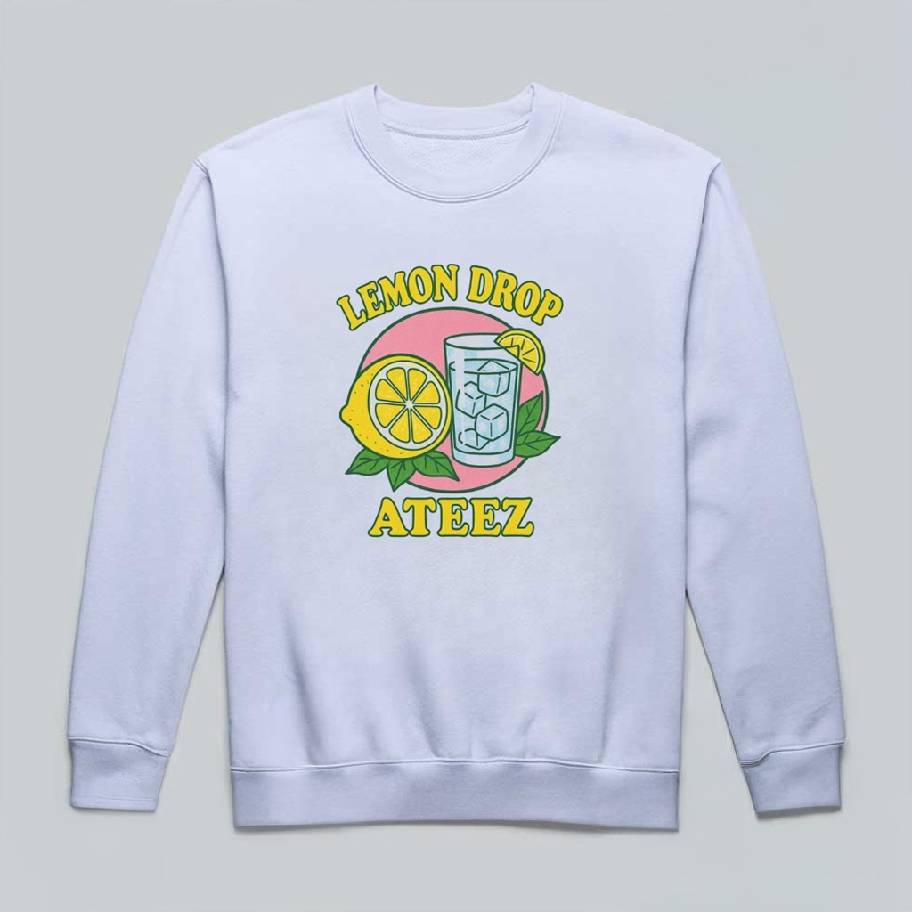 Ateez Lemon Drop Golden Hour Sweatshirt Tour 2025 Fan Merch Gifts For Daughter