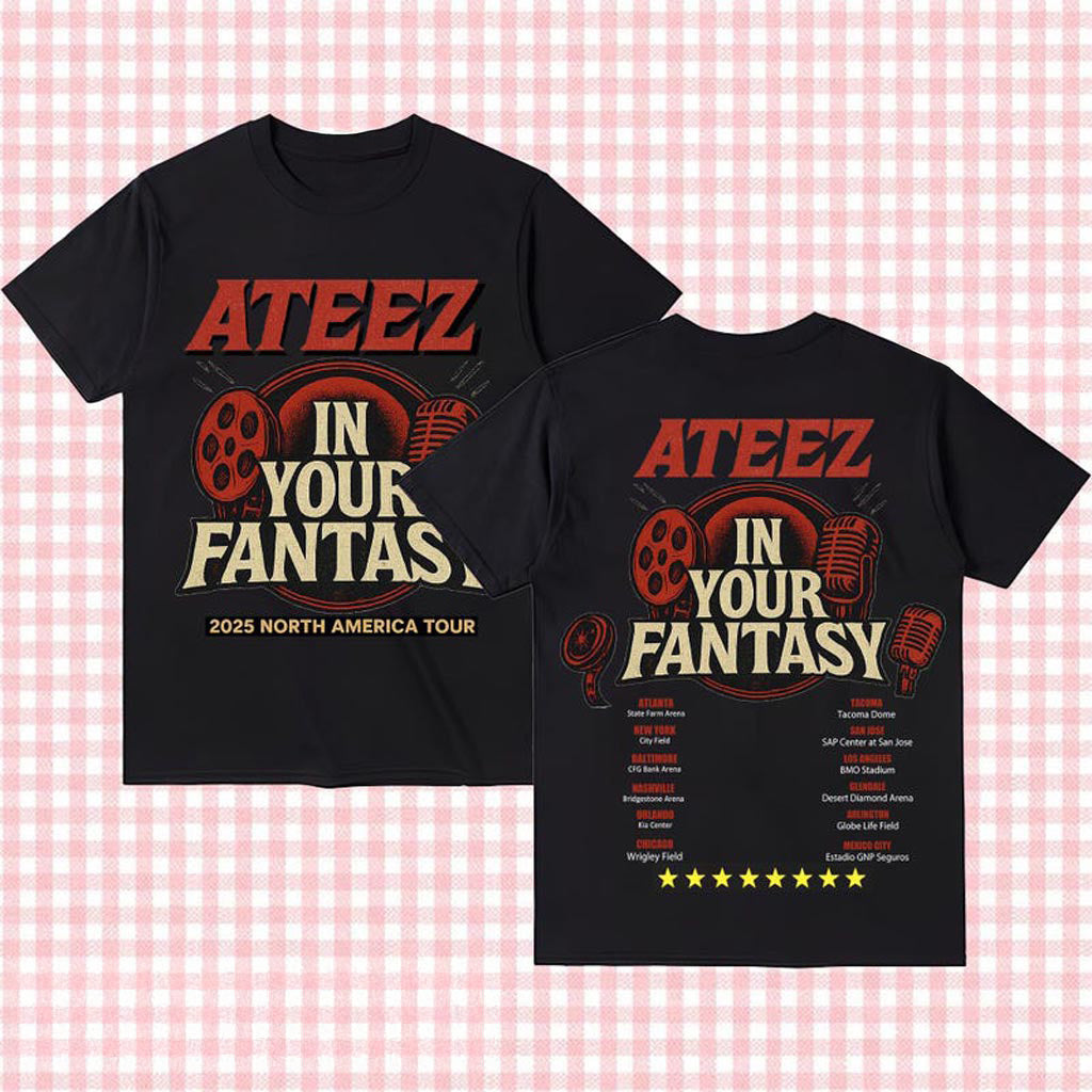 Ateez World Tour 2025 in North America Shirt, Ateez 2025 World Tour in Your Fantasy Shirt,