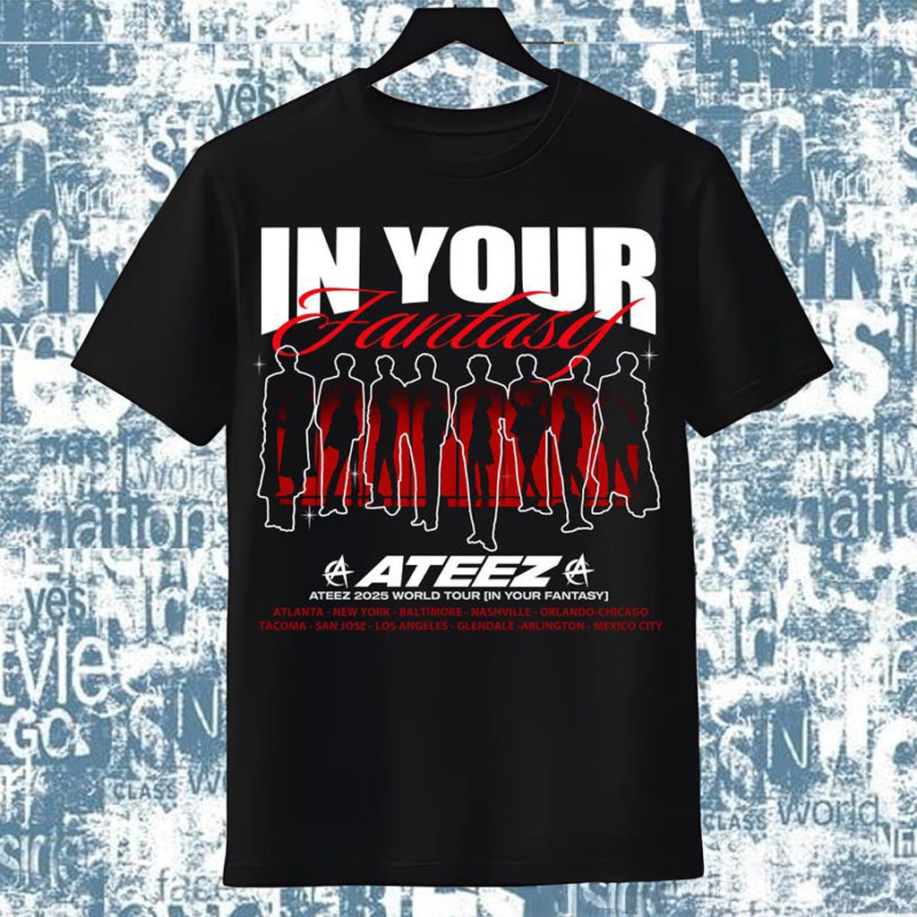 Ateez World Tour 2025 Shirt, Ateez 2025 World Tour in Your Fantasy Tshirt, ATEEZ Golden Hour