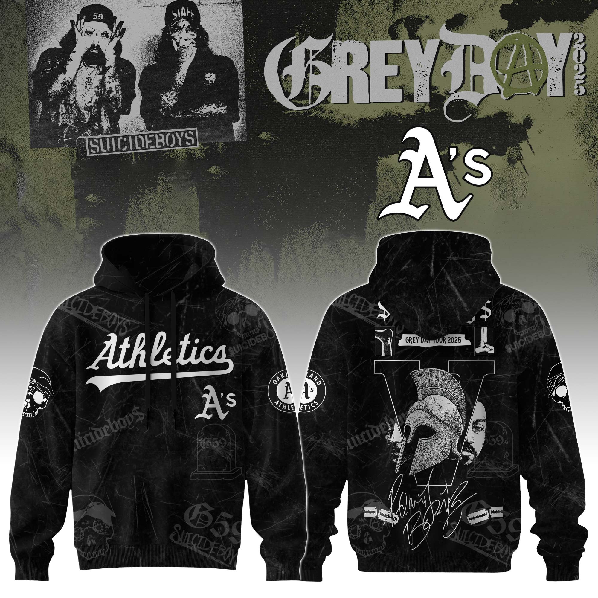 Athletics X Suicideboys G59 Hoodie 2025 Gift For Baseball Fans