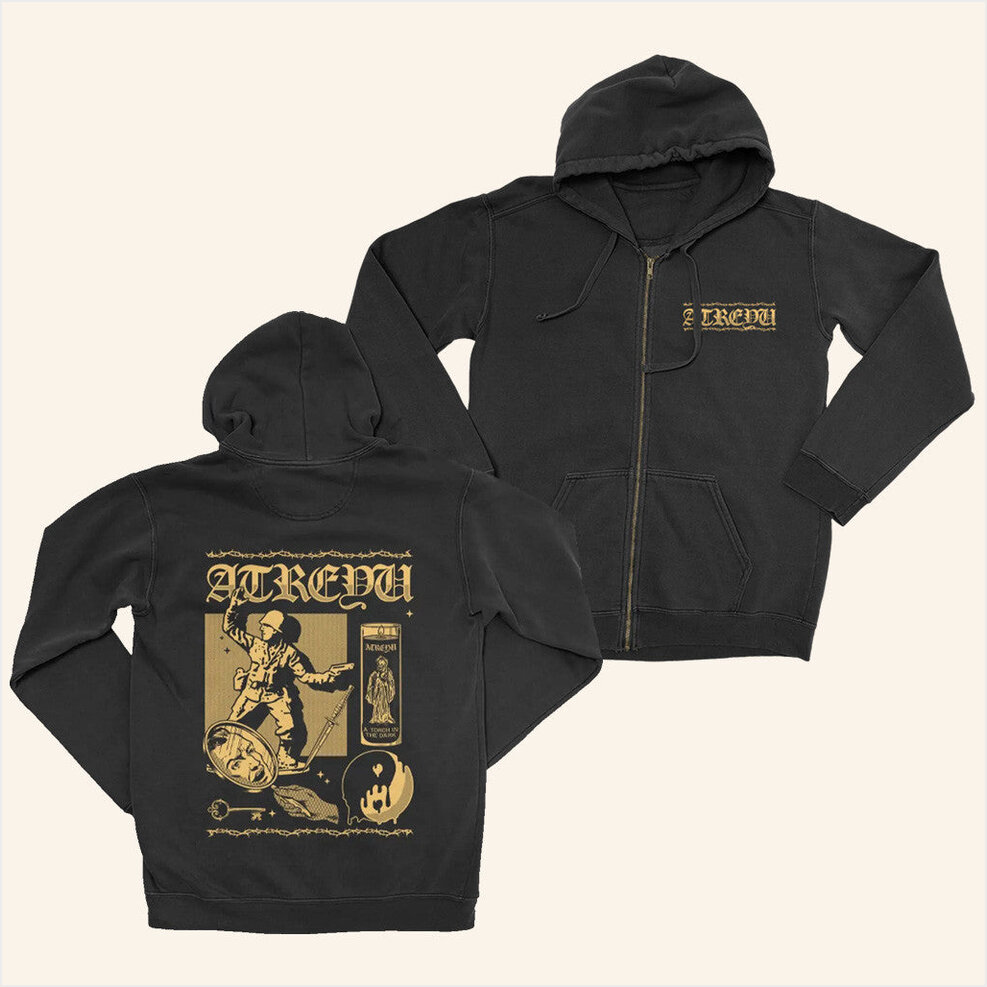 Atitd Torch Light Zip Hoodie Atreyu Merch Best Birthday Gifts For Dad BFF Gifts Ideas
