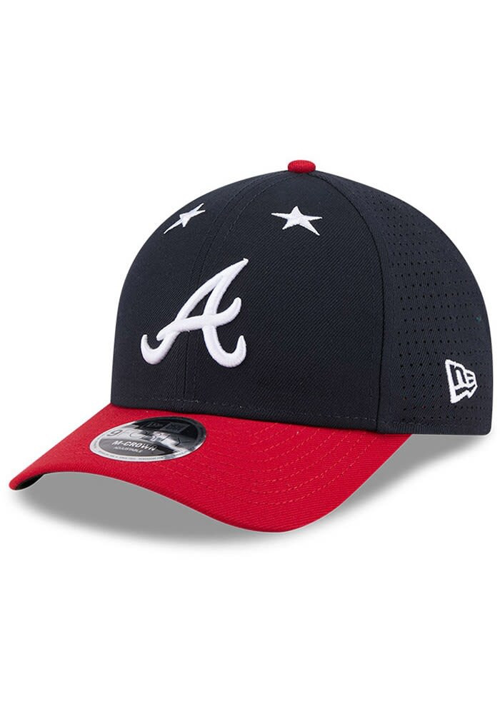 Atlanta Braves 2025 All Star Game M Crown Adjustable Hat Navy Blue Baseball Player Gift Ideas