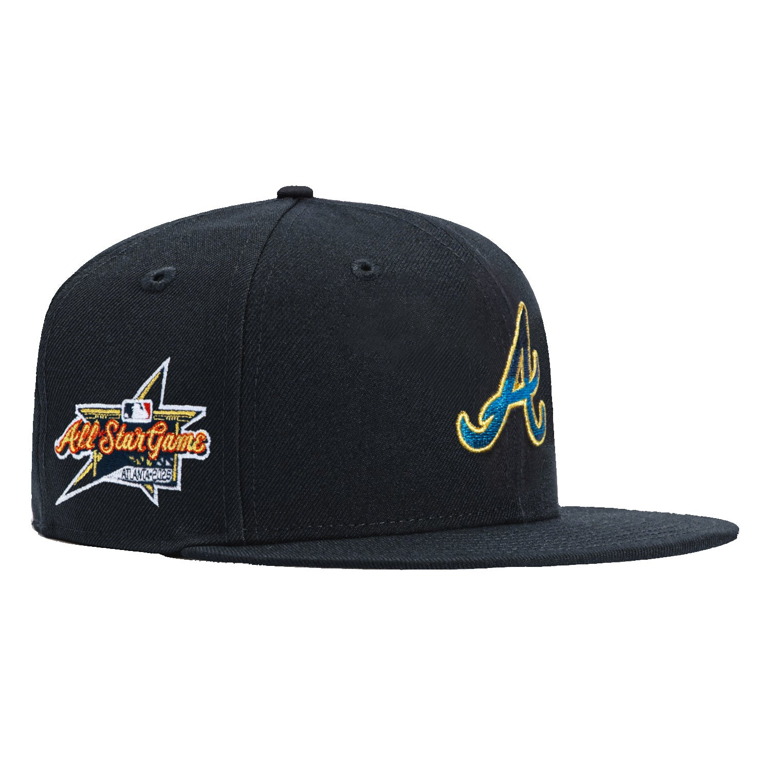 Atlanta Braves 2025 All Star Game Patch Gradient Hat Snapback Presents For Baseball Fans