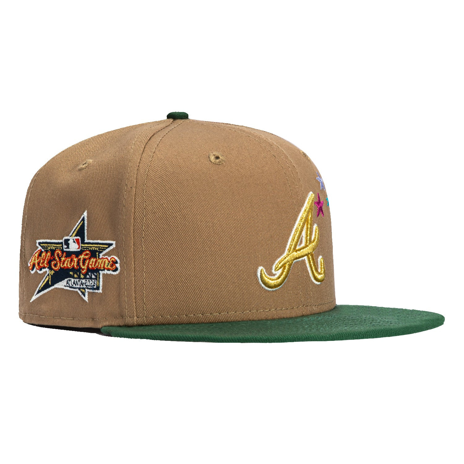 Atlanta Braves 2025 All Star Game Patch Stars Hat Snapback Gifts For Fan