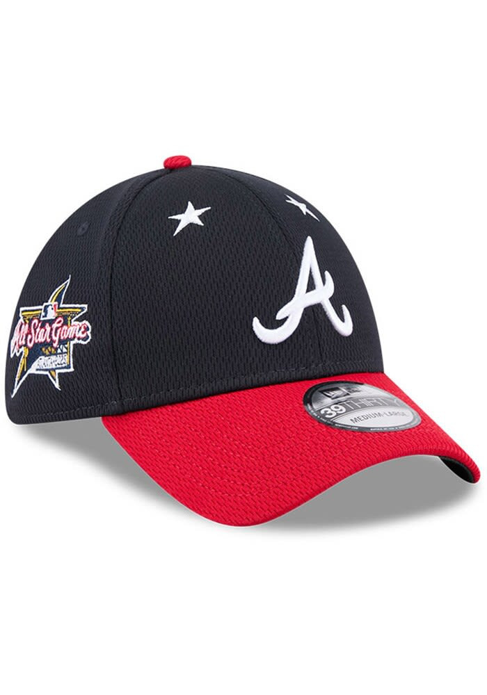 Atlanta Braves Mens Navy Blue 2025 All Star Game Flex Hat Gifts For Baseball Fans