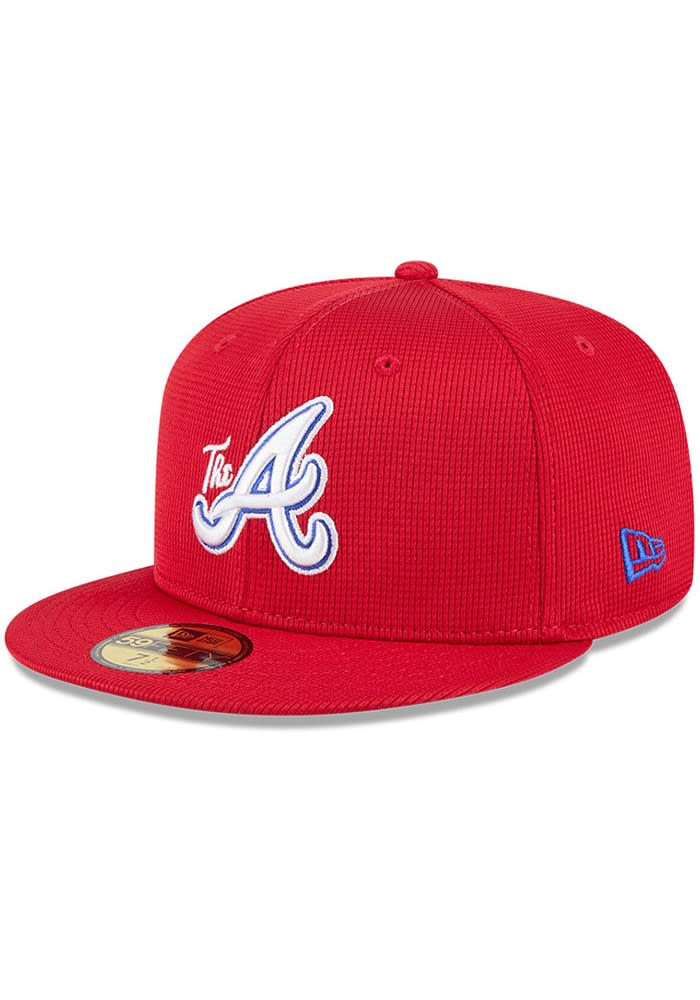 Atlanta Braves Mens Red 2025 City Connect Batting Practice Snapback Hat Present For Husband