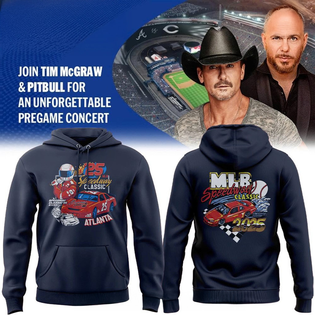 Atlanta Braves MLB Speedway Classic 2025 Special Hoodie Atlanta Braves Merch Fans Gifts