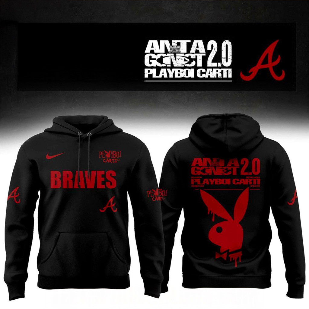 Atlanta Braves Playboi Carti Announces 2025 Tour Hoodie Atlanta Braves Merch Gifts For Fans