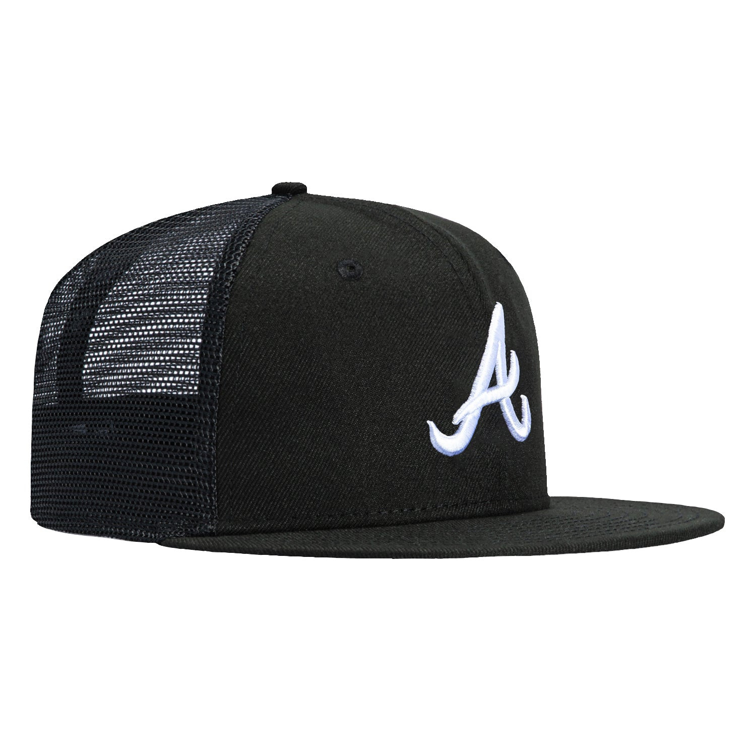 Atlanta Braves Trucker Snapback Hat Black Hat Baseball Team Gift Ideas