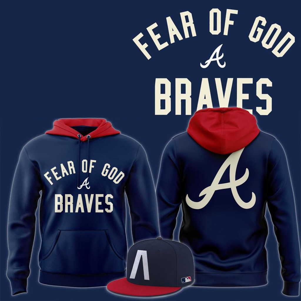 Atlanta Braves x Essentials Fear Of God Atlanta Capsule 2025 MLB All-Star Week Hoodie Fans Gifts