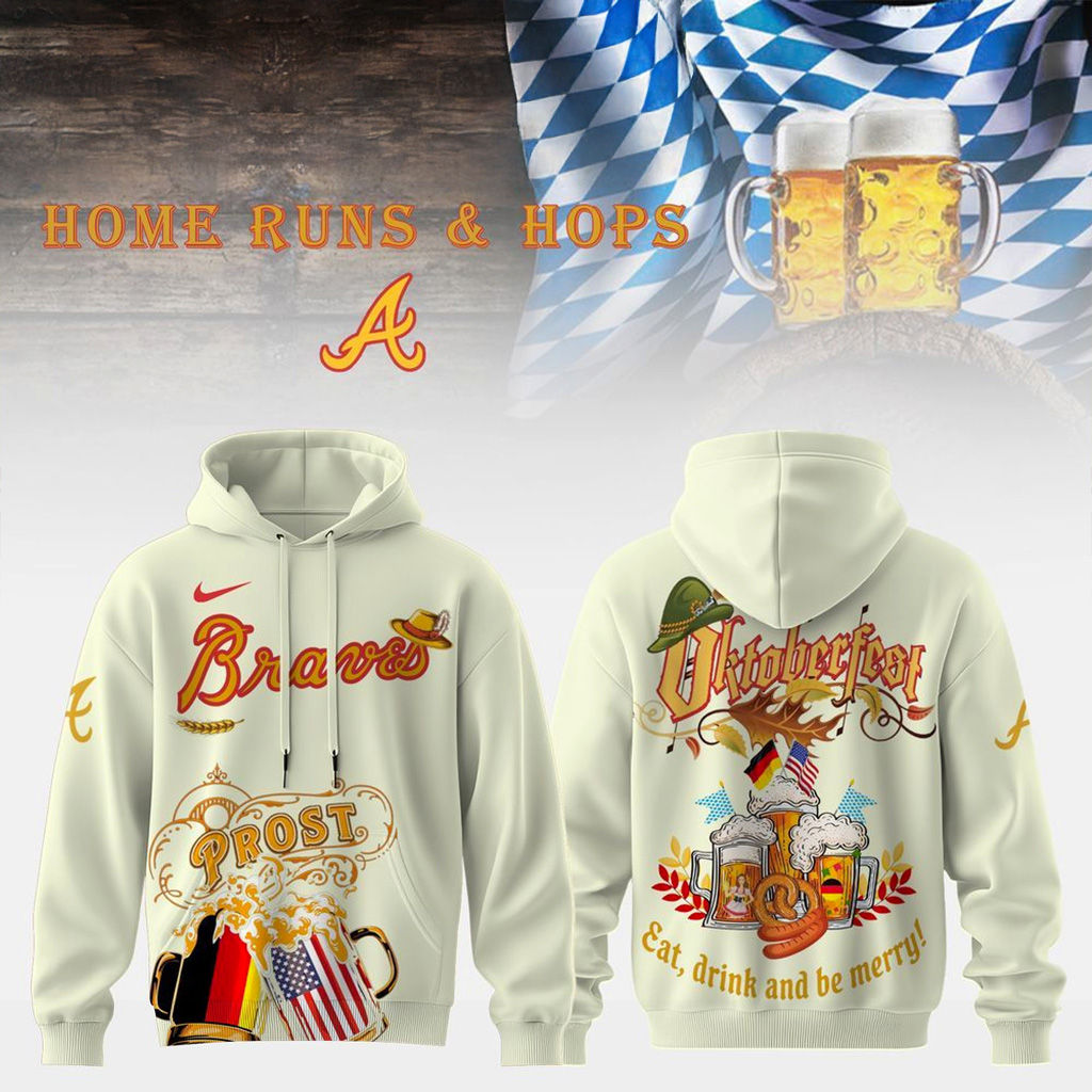 Atlanta Braves X Oktoberfest Collection 2025 Hoodie Atlanta Braves Merch Gifts For Baseball Fans