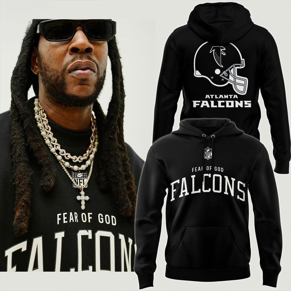 Atlanta Falcons Fear of God x NFL Atlanta Capsule Hoodie Atlanta Falcons Merch Fans Gifts