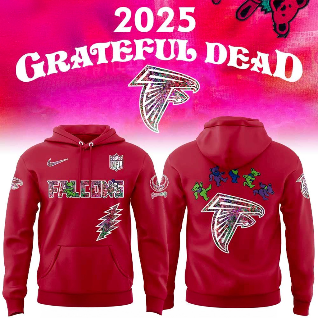Atlanta Falcons Grateful Dead Night 2025 Hoodie Atlanta Falcons Merch Gifts For Football Fans