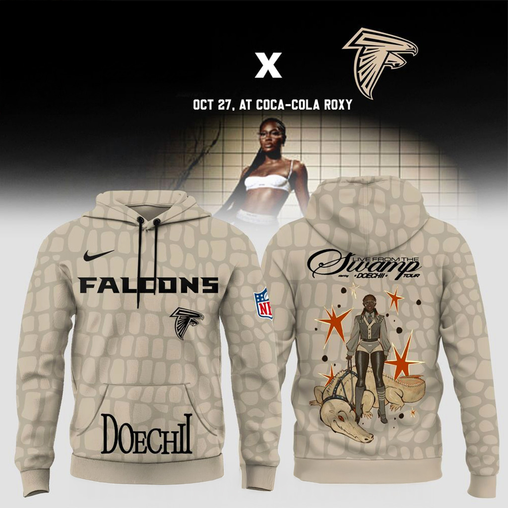 Atlanta Falcons X Doechii Live From The Swamp Tour 2025 Hoodie Atlanta Falcons Merch