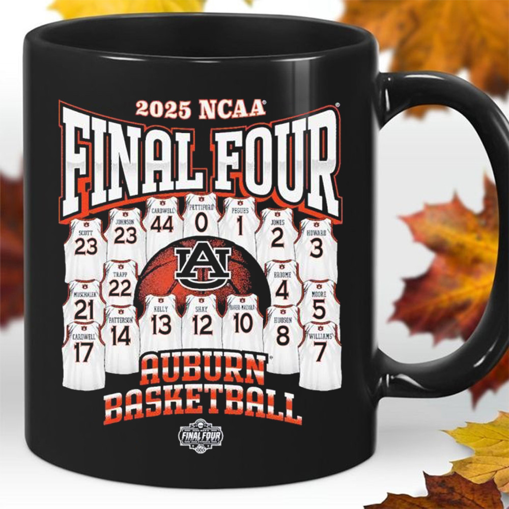 Auburn Tigers 2025 NCAA Men's Basketball Final Four Jersey Madness Mug Gift For Him