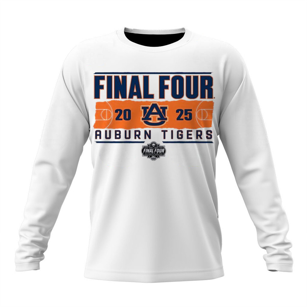 Auburn Tigers 2025 NCAA Men's Basketball Tournament March Madness Final Four Long Sleeve Shirt