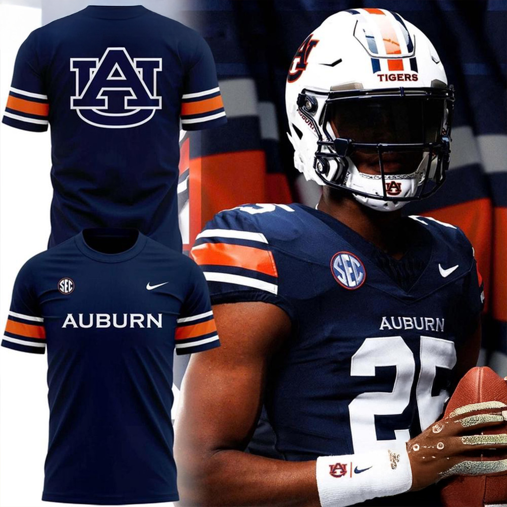 Auburn Tigers Home Football Game 2025 Shirt Auburn Tigers Merch Gift Ideas For Men