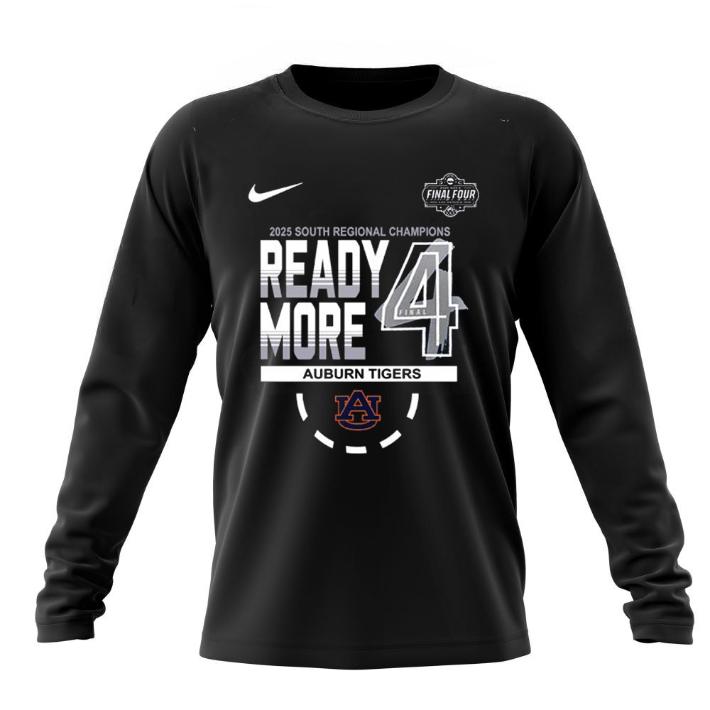 Auburn Tigers Nike 2025 Men's Tournament Final Four South Regional Champions Long Sleeve Shirt