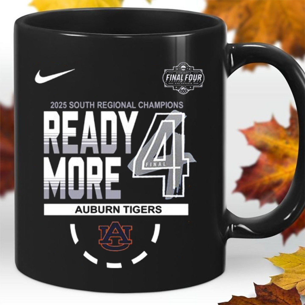 Auburn Tigers Nike 2025 Men's Tournament Final Four South Regional Champions Mug Fans Gift