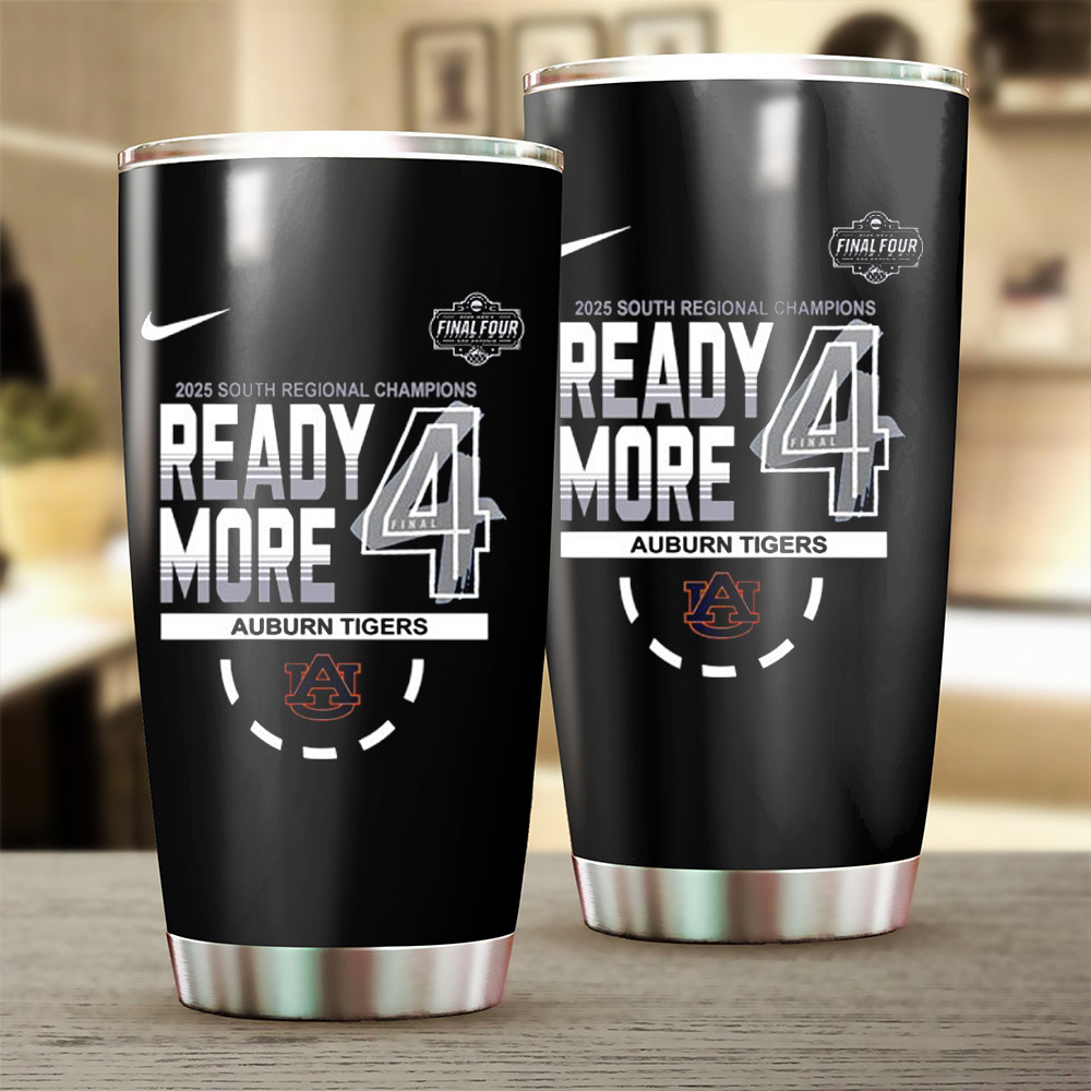 Auburn Tigers Nike 2025 Men's Tournament Final Four South Regional Champions Tumbler Fans Gift