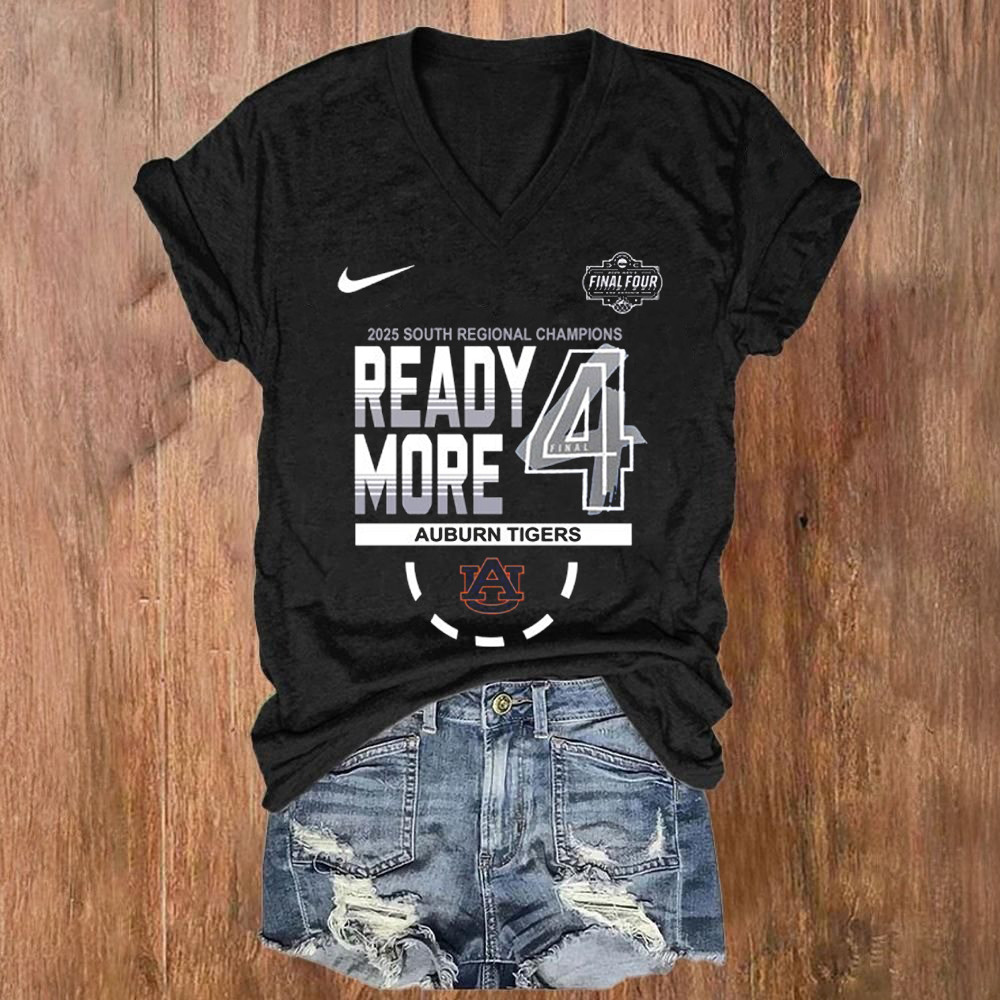 Auburn Tigers Nike 2025 Men's Tournament Final Four South Regional Champions V-neck Shirt