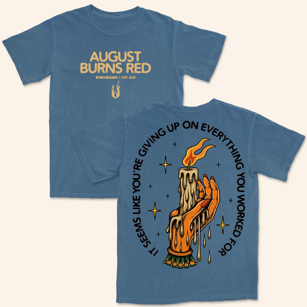 August Burns Red Tour Merch Composure Blue T-Shirt Gifts For Fans