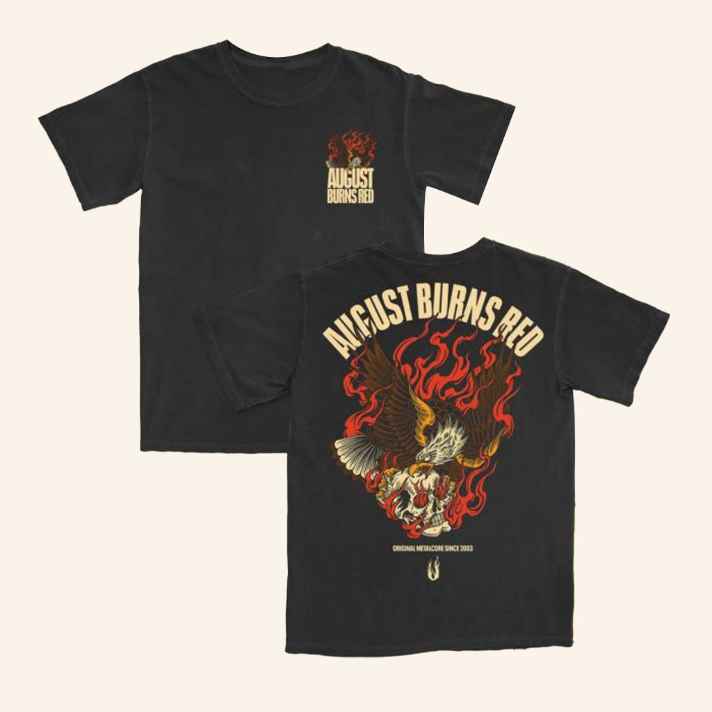 August Burns Red Tour Merch Fire Eagle T-Shirt Gifts For Band Fans