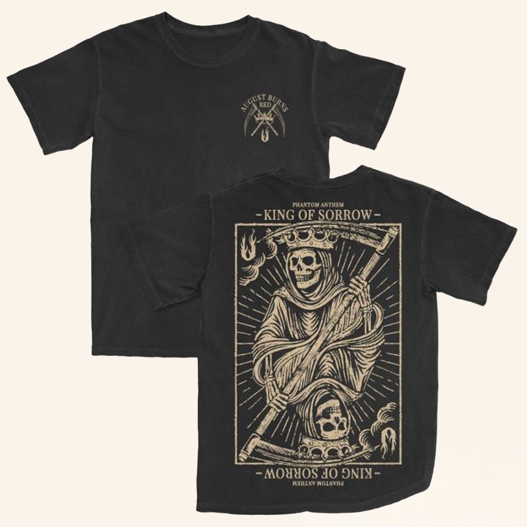 August Burns Red Tour Merch King Of Sorrow T-Shirt Gifts For Music Lovers