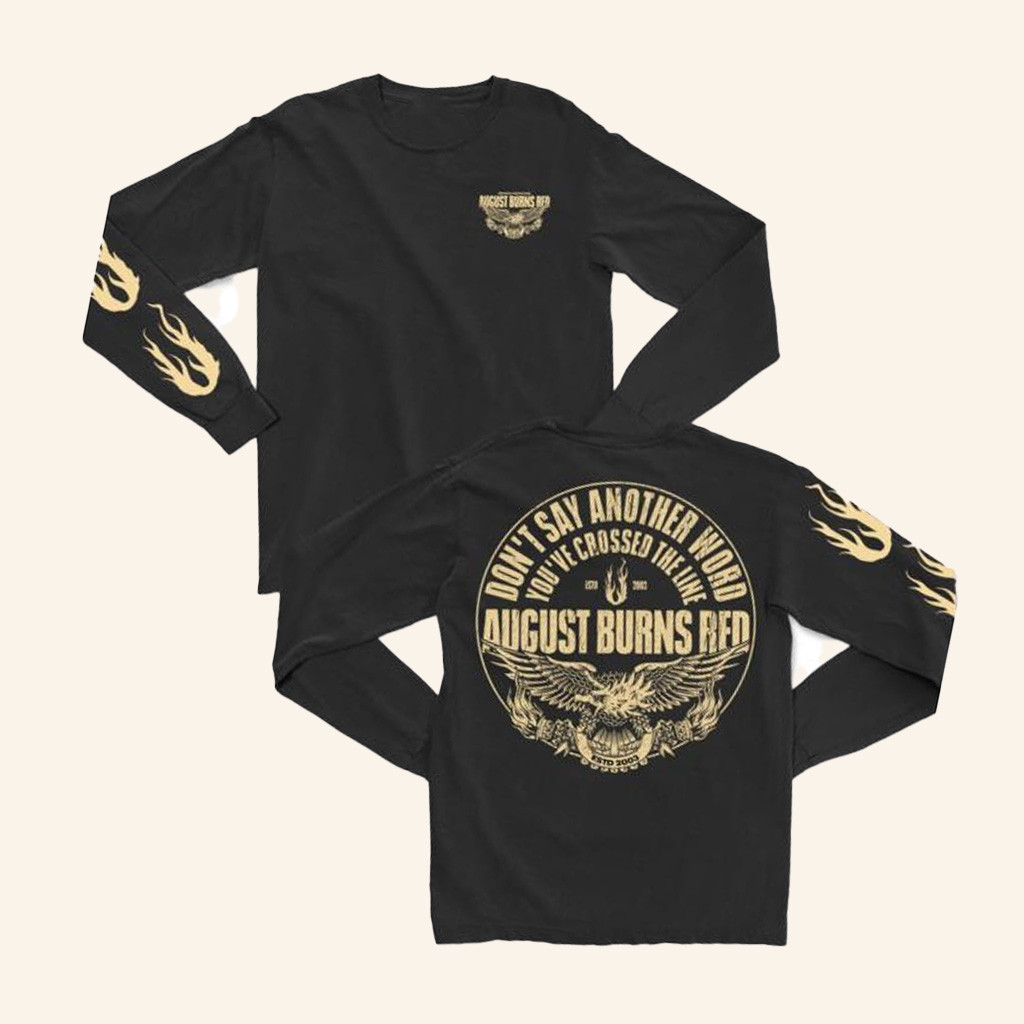 August Burns Red Tour Merch White Eagle Long Sleeve T-Shirt Gifts For Music Lovers