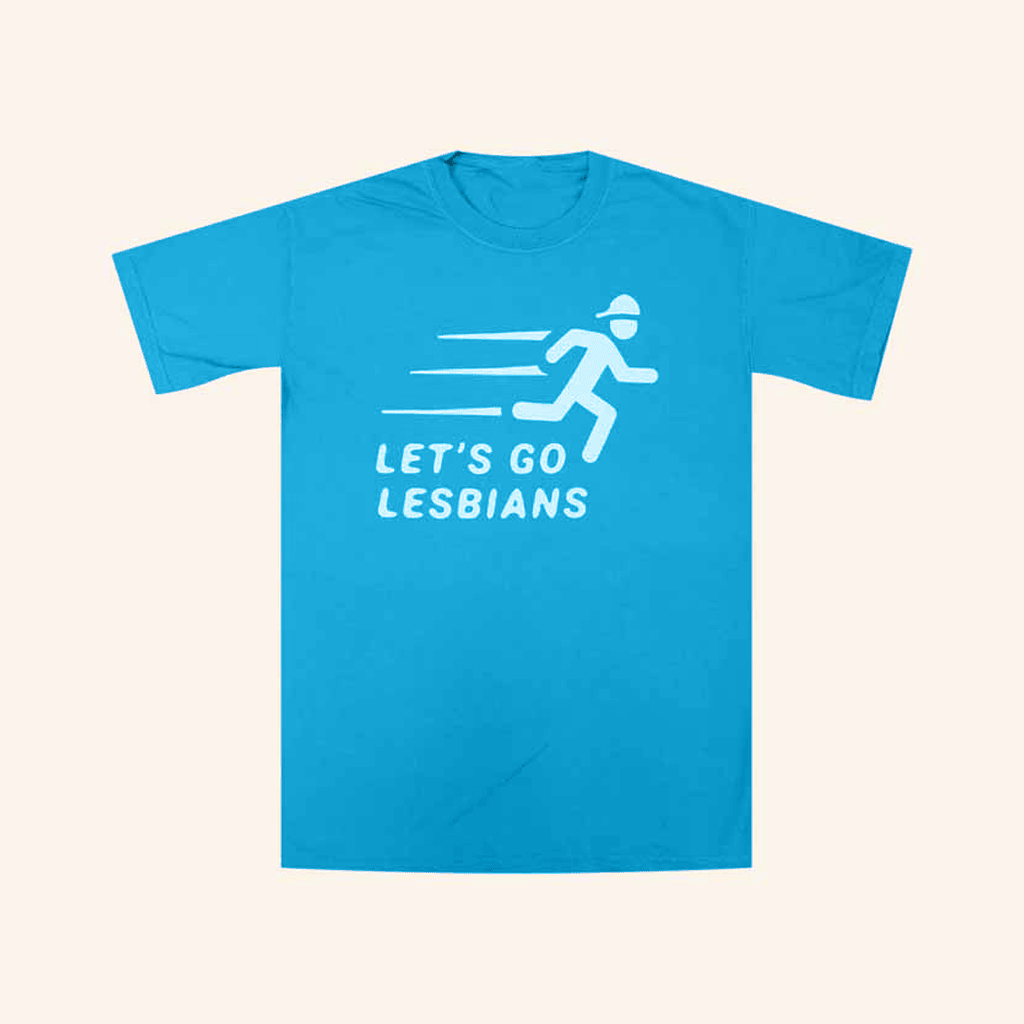 Autostraddle Merch Let's Go Lesbians T-Shirt Gift For Girlfriend