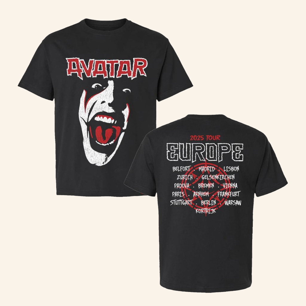 Avatar Metal Merch Iron Maiden Tour T-Shirt Gift Ideas For Musicians