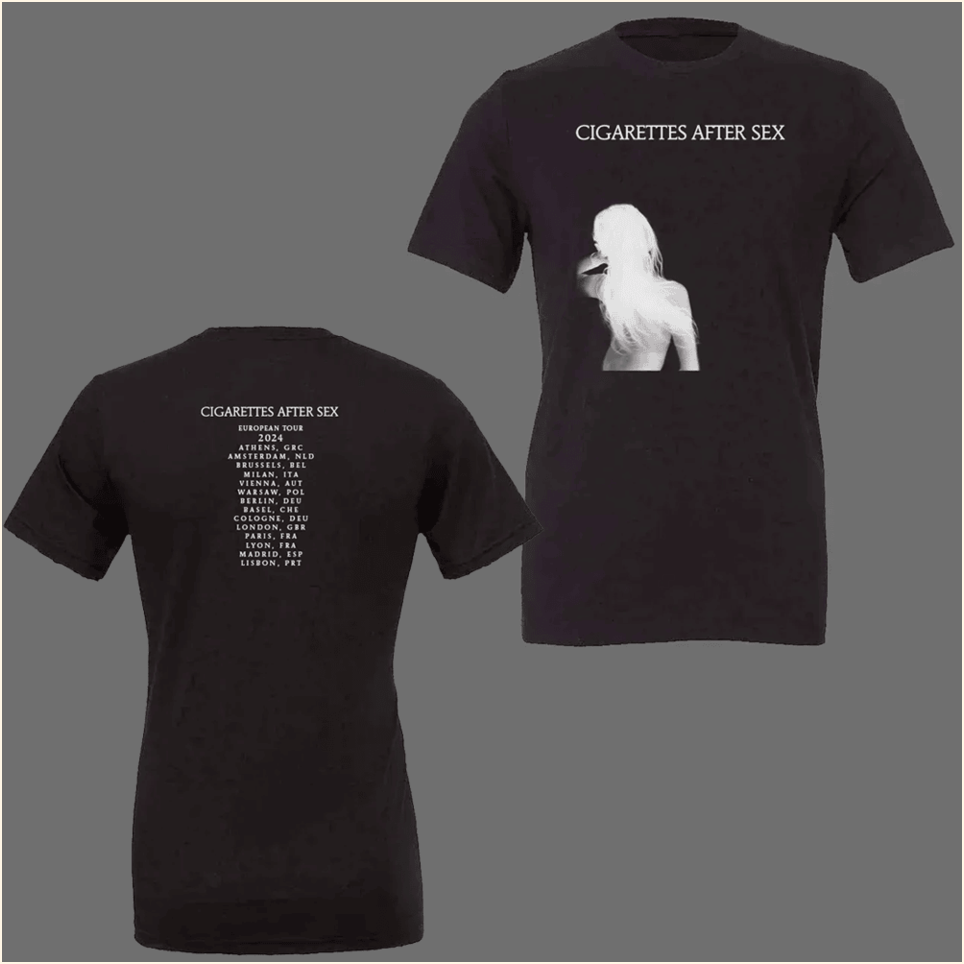 Baby Blue Movie Tour T-Shirt Cigarettes After Sex Merch Birthday Gifts For Music Fans