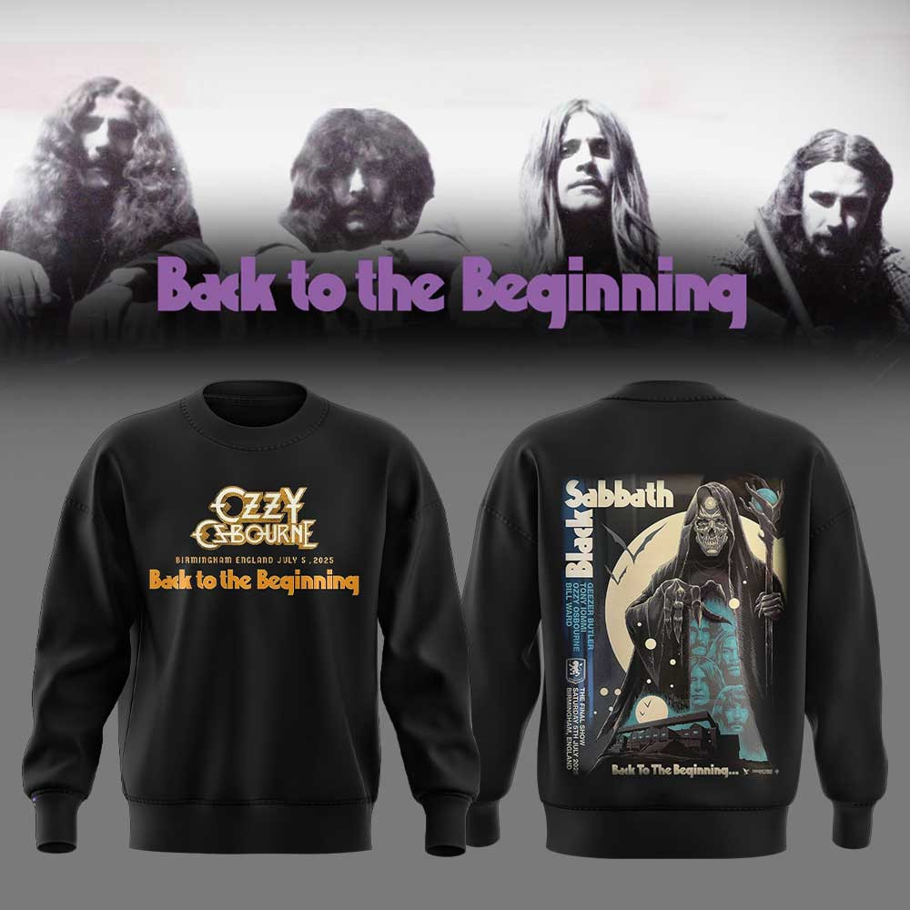 Back To The Beginning Ozzy Osbourne Black Sabbath Sweatshirt Gifts For Music Lovers