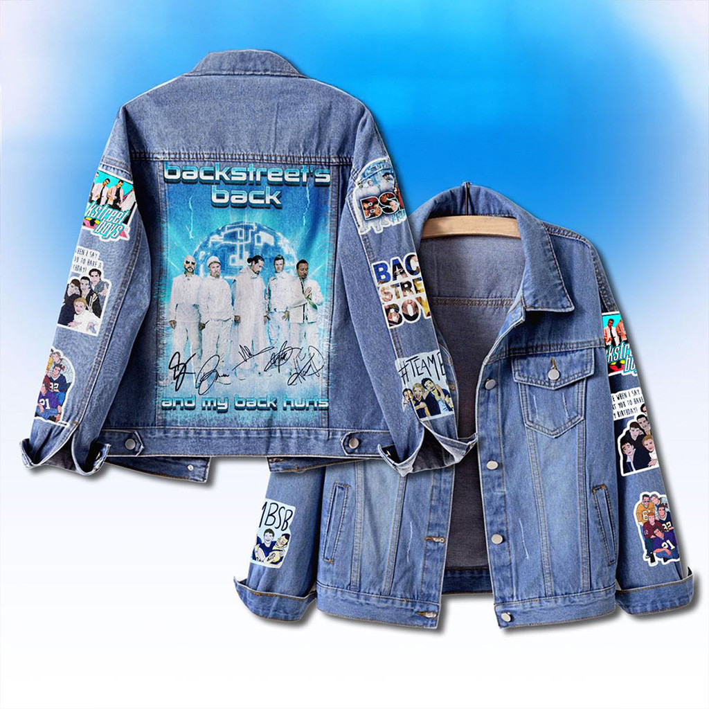 Backstreet Boys Is Back And My Back Hurts Denim Jacket Boys Merch Gift For Dudes