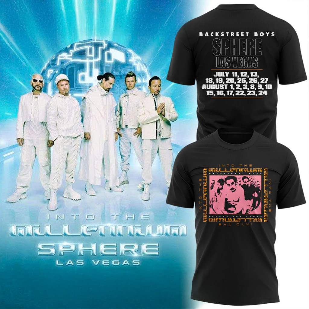 Backstreet Boys Tour Las Vegas Residency Into The Millennium Itin T Shirt Backstreet Boys Merch